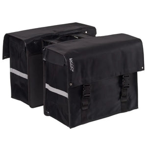 Bagoo dubbele fietstas Bisonyl zwart inhoud 58L.webp