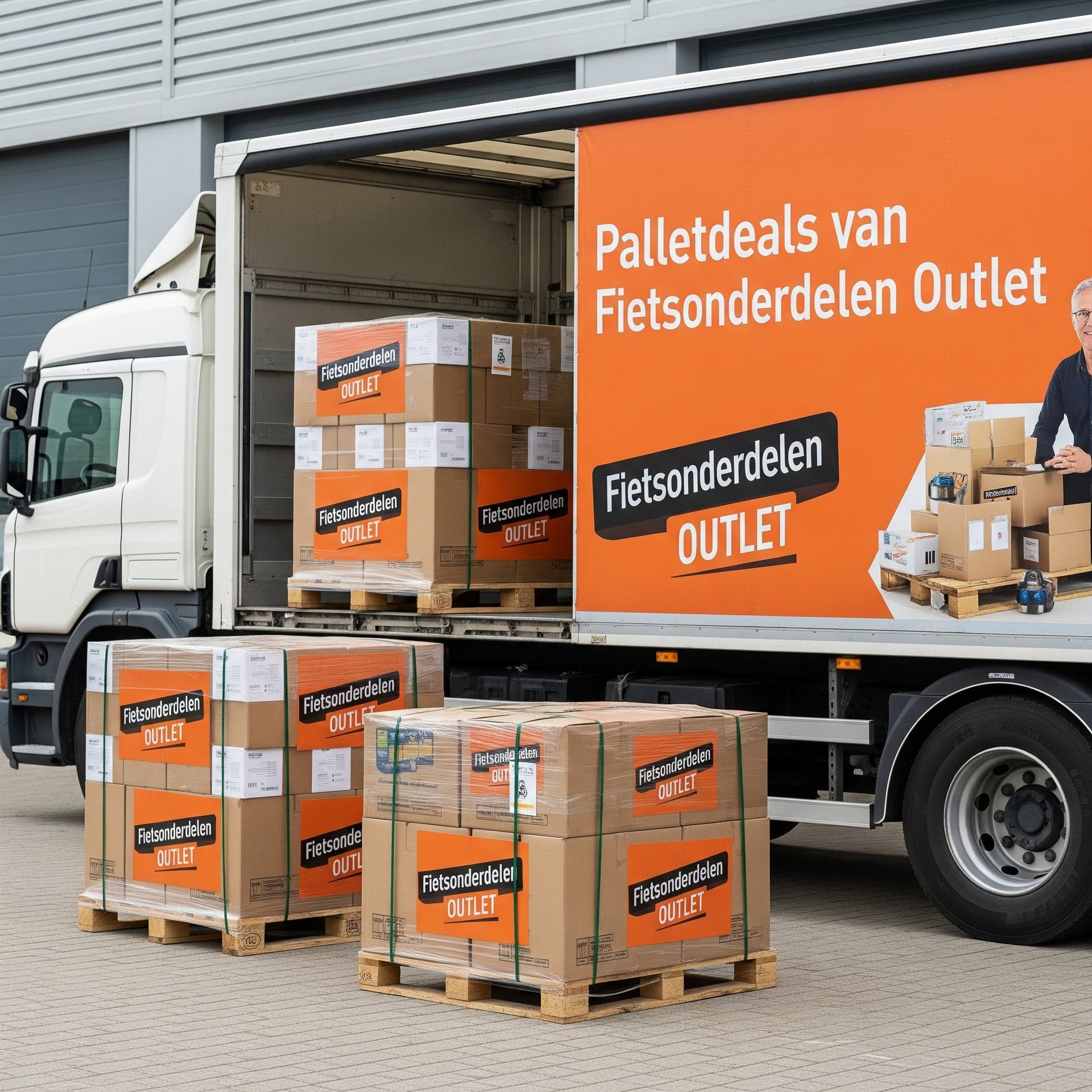 Palletdeals-vrachtwagen-Fietsonderdelen-Outlet