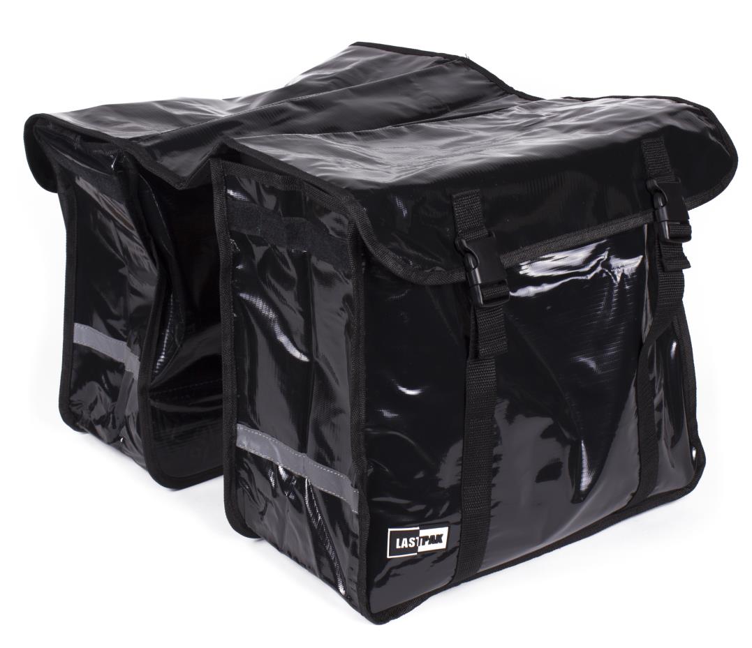 Lastpak Dubbele Fietstas - 46 Liter - Bisonyl - Zwart