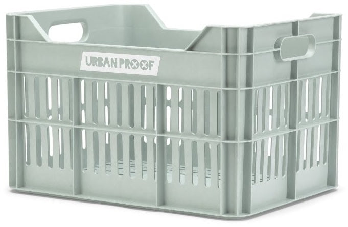 Urban Proof Gerecyclede Fietskrat Click 30 Liter - Mistig mintgroen
