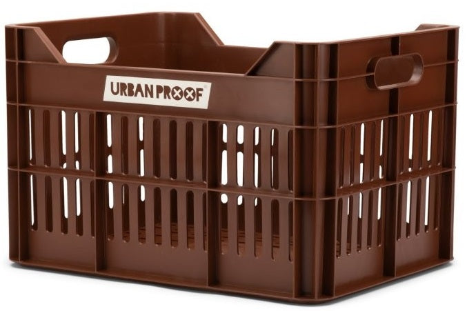 Urban Proof Gerecyclede Fietskrat Click 30 Liter - Donkerbruin