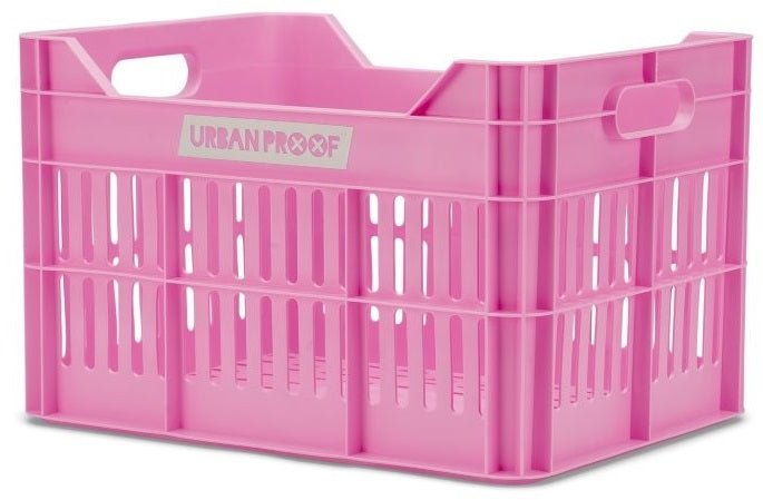 Urban Proof Gerecyclede Fietskrat Click 30 Liter - Felroze