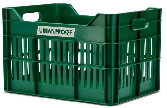 Urban Proof Gerecyclede Fietskrat Click 30 Liter - Retro groen