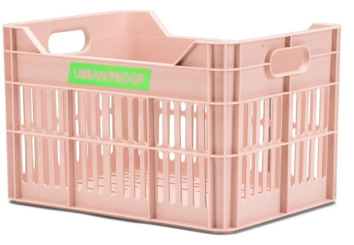 Urban Proof Gerecyclede Fietskrat Junior 15 Liter - Pastelroze