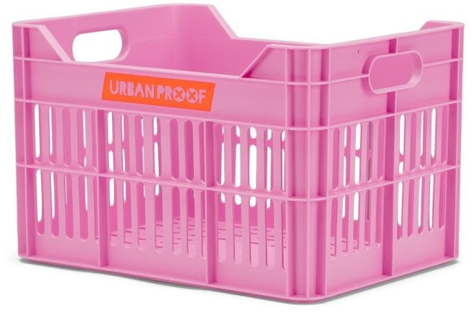 Urban Proof Gerecyclede Fietskrat Junior 15 Liter - Felroze