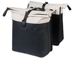 Dubbele fietstas Basil Vive MIK 28-35L - Wit / Zwart
