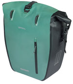 Enkele fietstas Basil Rivo L tarppaulin MIK 25-31L - Groen / Zwart