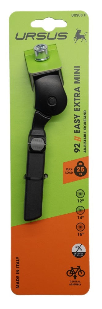 Ursus Easy Extra-Mini Fietsstandaard 12-16 inch - Zwart