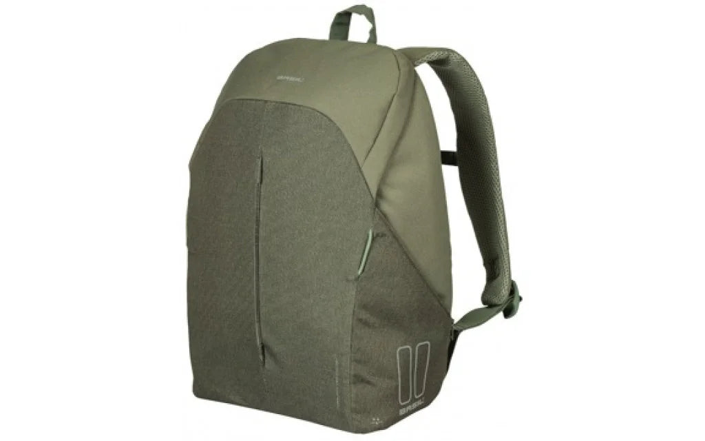Fietsrugzak voor 15,6inch laptop Basil B-Safe Commuter - 18 liter - olive groen