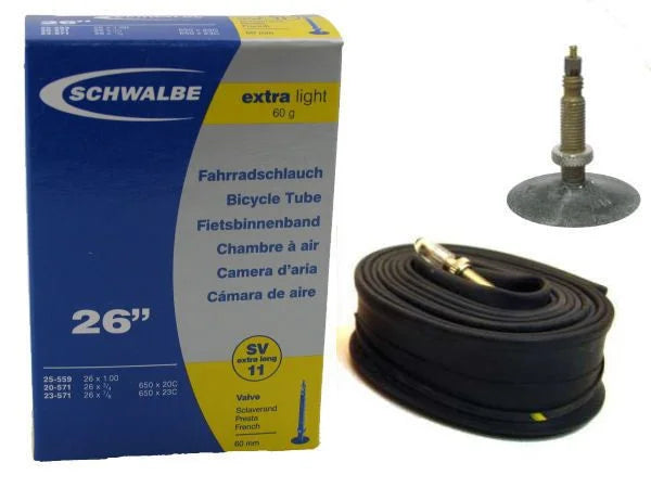 Binnenband Schwalbe SV11 Extra Light 26" - 60mm Ventiel