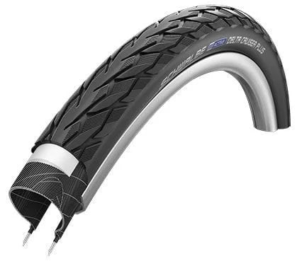 Buitenband Schwalbe Delta Cruiser Plus 24 x 1 3/8" / 37-540 - zwart met reflectie