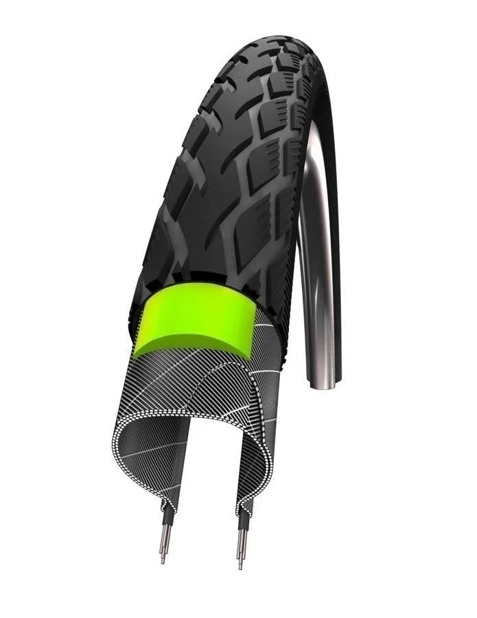 Buitenband Schwalbe Marathon GreenGuard 32-622 - Zwart met Reflectie