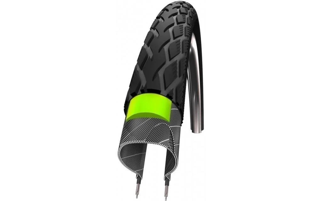 Buitenband Schwalbe Marathon GreenGuard 40-406 - Zwart met Reflectie
