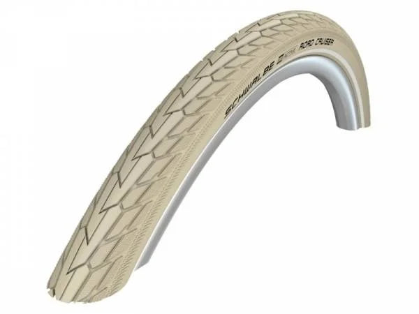 Buitenband Schwalbe Road Cruiser K-Guard 26x1.75" / 47-559 mm - créme met reflectie