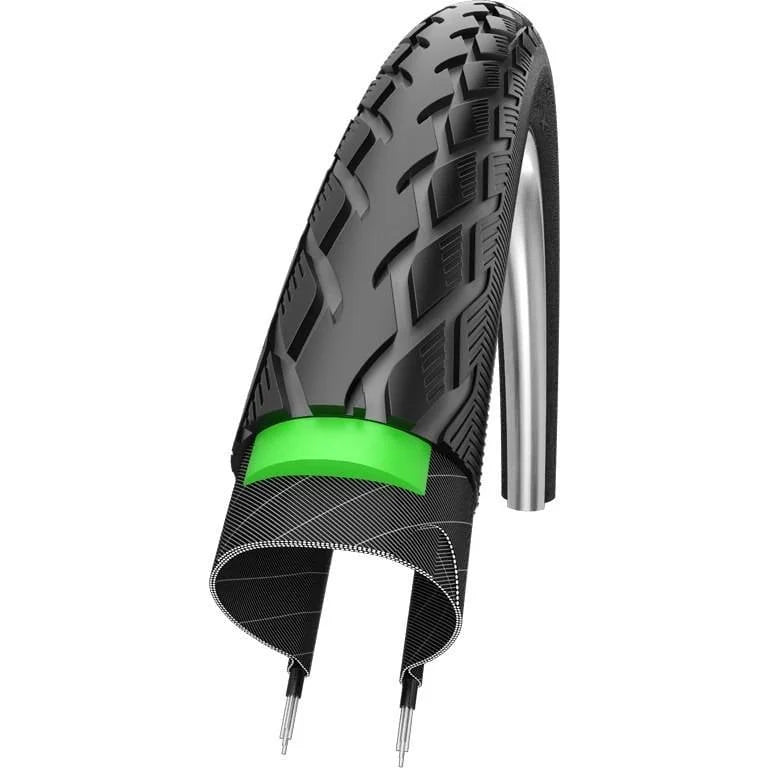 Buitenband Schwalbe Marathon GreenGuard 40-622 - Zwart met Reflectie