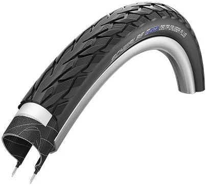 Buitenband Schwalbe Delta Cruiser Plus Puncture-Guard 28 x 1½" / 40-635 mm - zwart met reflectie