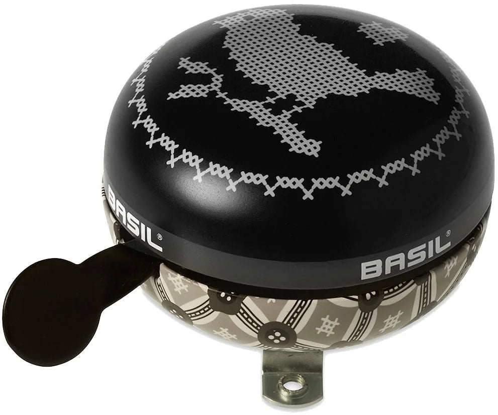 Basil Bohème Big Bell bicycle bell 80 millimeters - charcoal