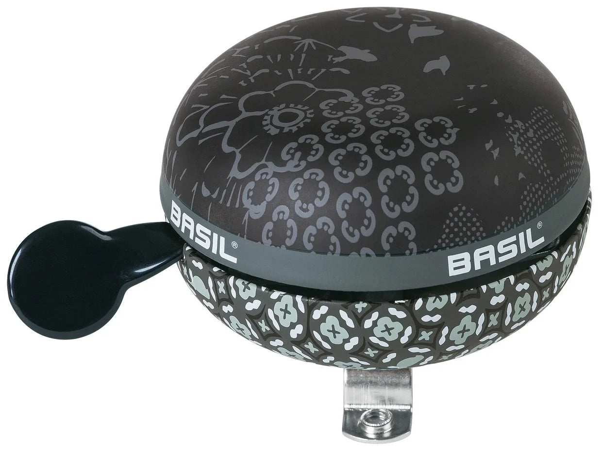 Basil Boheme bicycle bell, Ø 80 mm, black