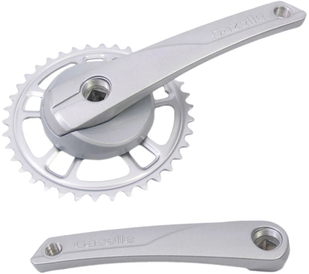 Crankset Gazelle Strixvaria 38 teeth - silver