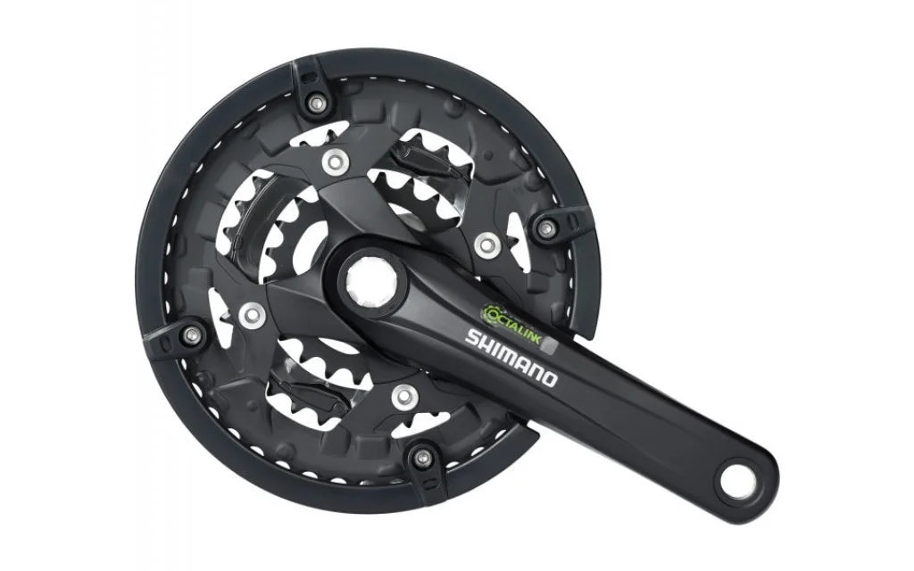 Crankstel Shimano Alivio T4010 - 9 Speed Octalink 175/44x32x22T - Zwart