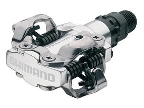 Shimano SPD M520 pedal set with SM-SH51 cleats - silver
