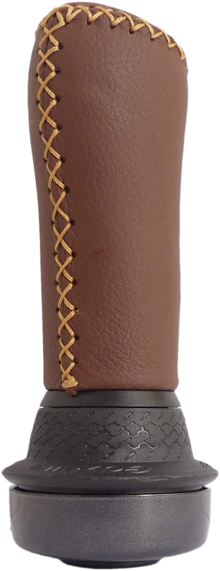 Handvat Gazelle links 100 mm met draaibel - bruin Aero leder