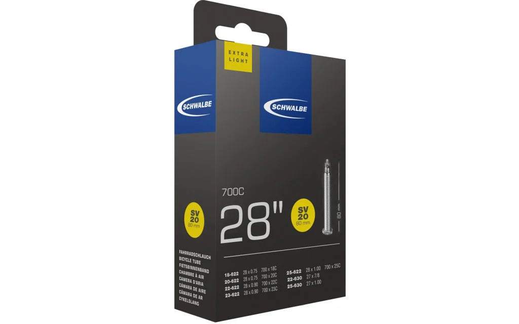 Binnenband Schwalbe SV20 Extra Light 28" - 80mm Ventiel