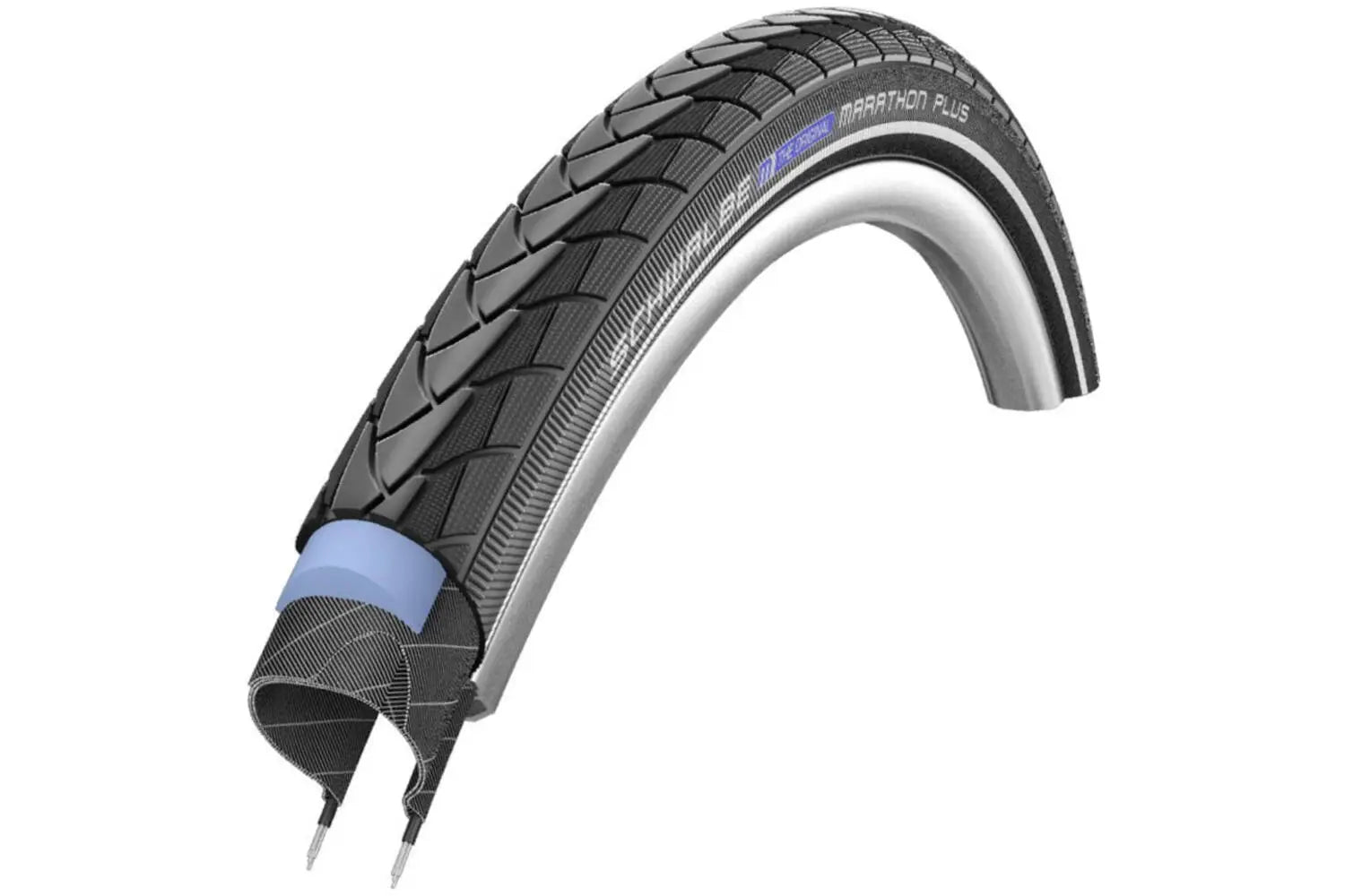 Buitenband Schwalbe Marathon Plus 47-406 (20x1.75) - Zwart met Reflectie