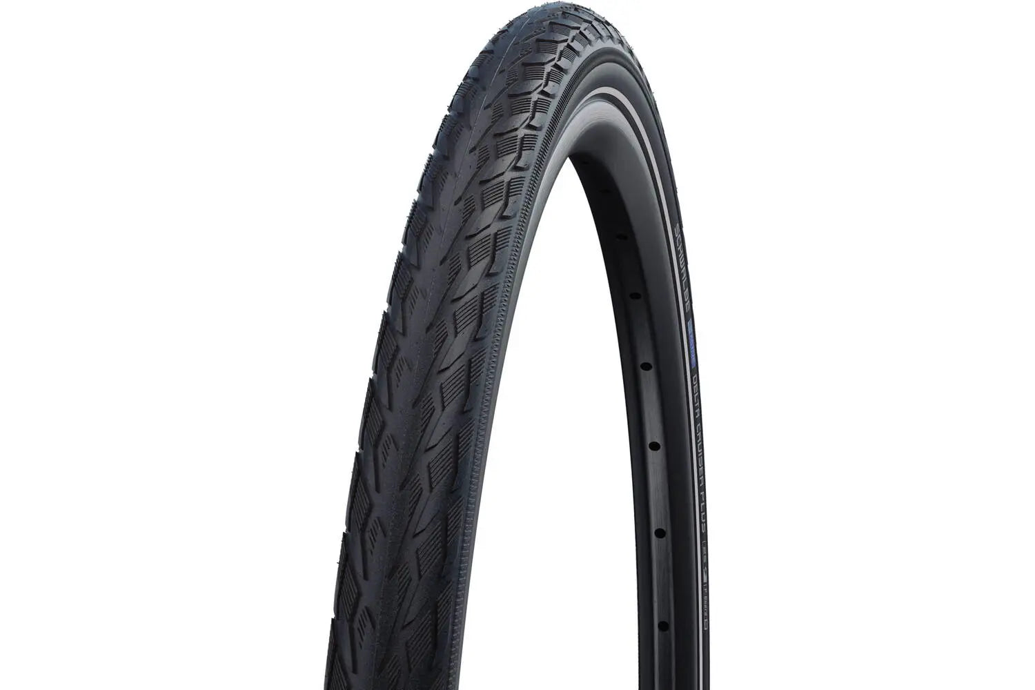 Buitenband Schwalbe Delta Cruiser Plus Puncture-Guard 28x1.10" / 28-622 mm - zwart met reflectie