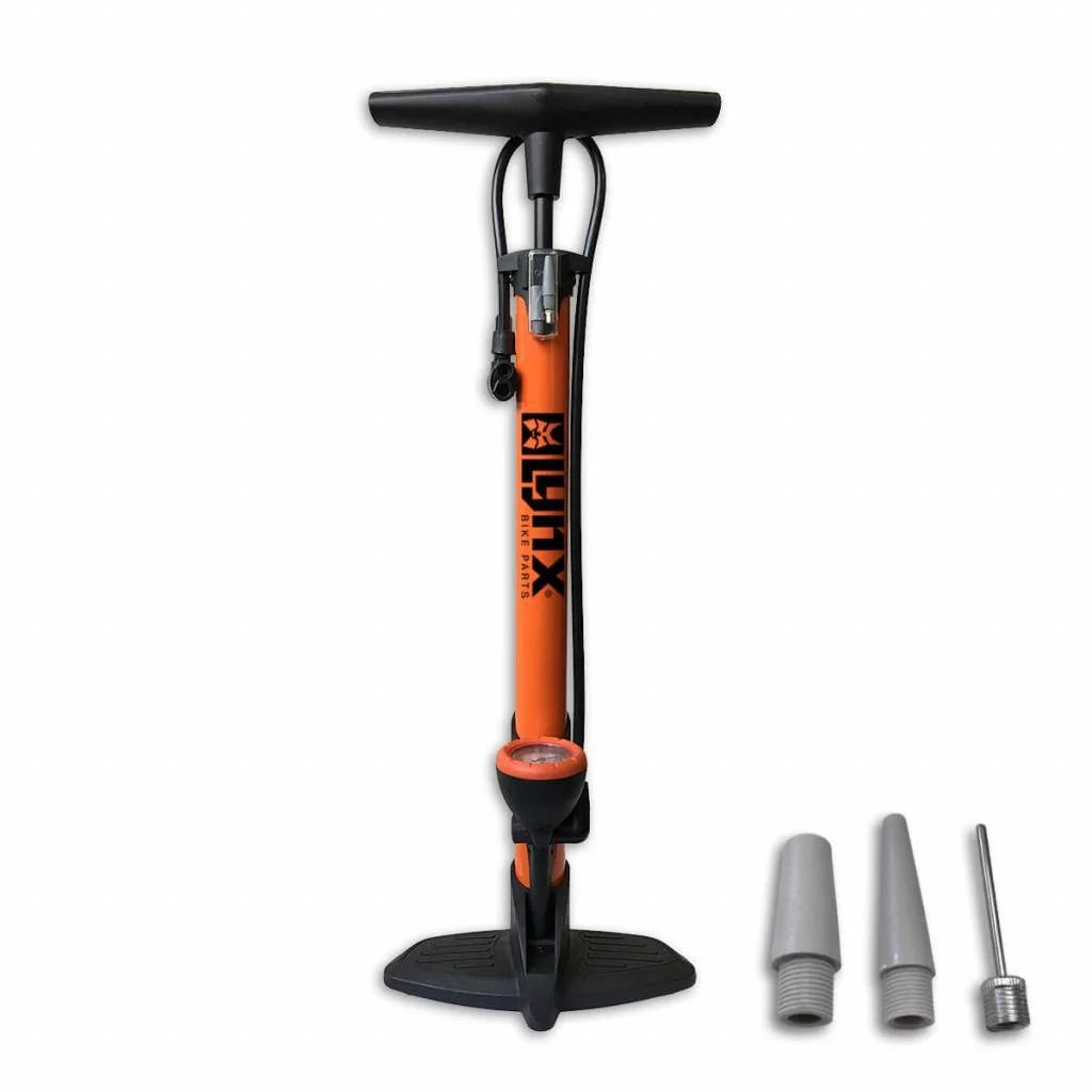 Bicycle pump with pressure gauge