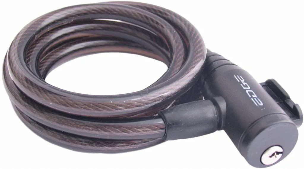 Spiral lock Edge Wired 80 - 8 x 1200mm - Black