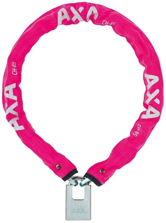 Kettingslot AXA Clinch+ 85cm / ø6mm - Roze