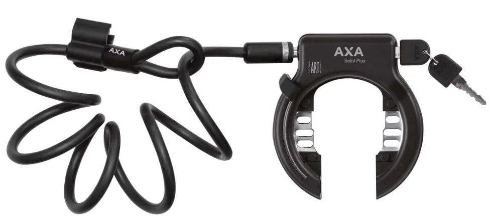 Ring lock Axa Solid Plus ART2 + Newton PL150 - Black