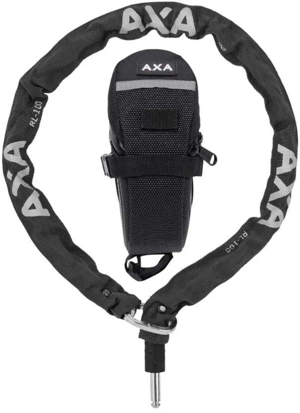 AXA RLC 100/5.5 Plug-in Chain with Bag - Black