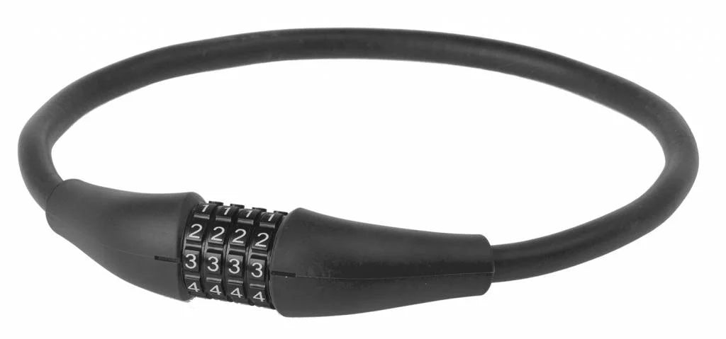 Kabelslot+Cyfer M-Wave Silicon Zwart