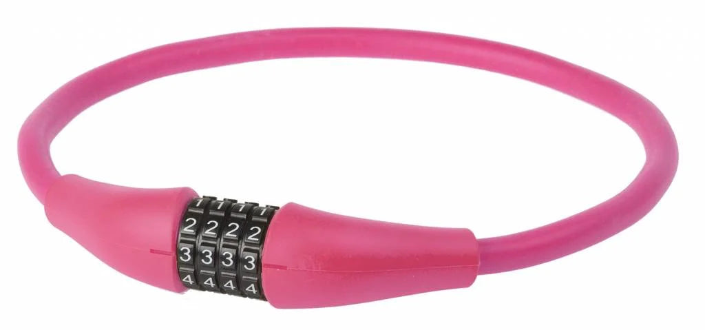 Cable lock+Cyfer M-Wave Silicon Pink