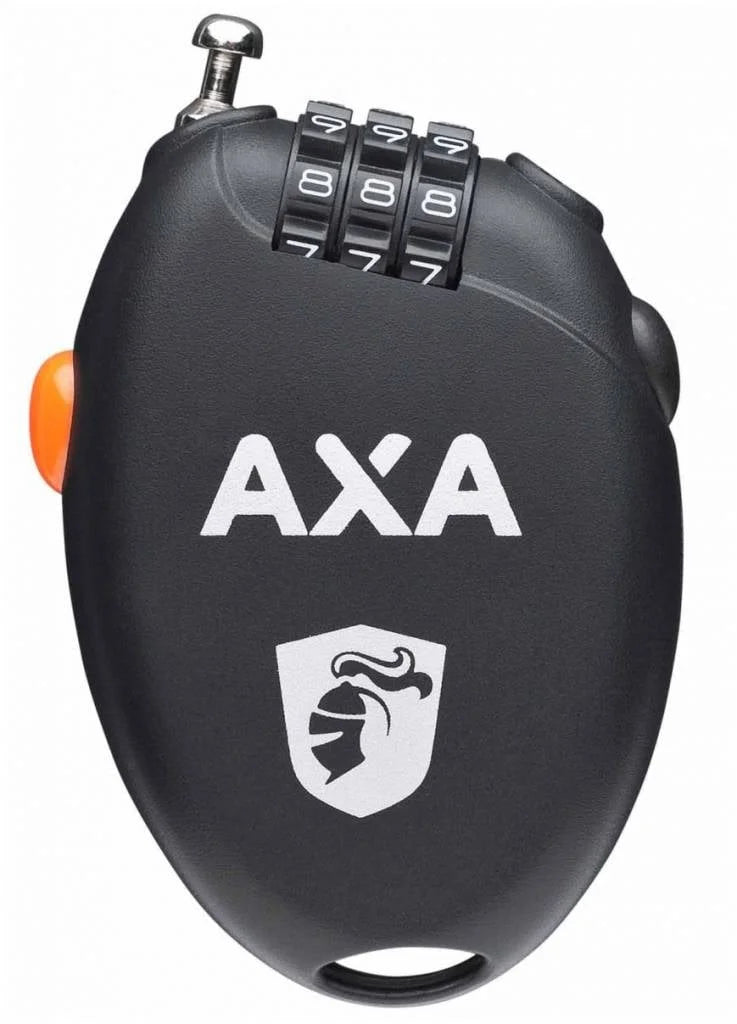 Kabelslot Axa Roll - Oprolbare Staalkabel 75cm x 1.6mm met Cijfercode