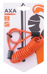 Disc Brake Lock Reminder Cable AXA 120cm - Orange (on card)