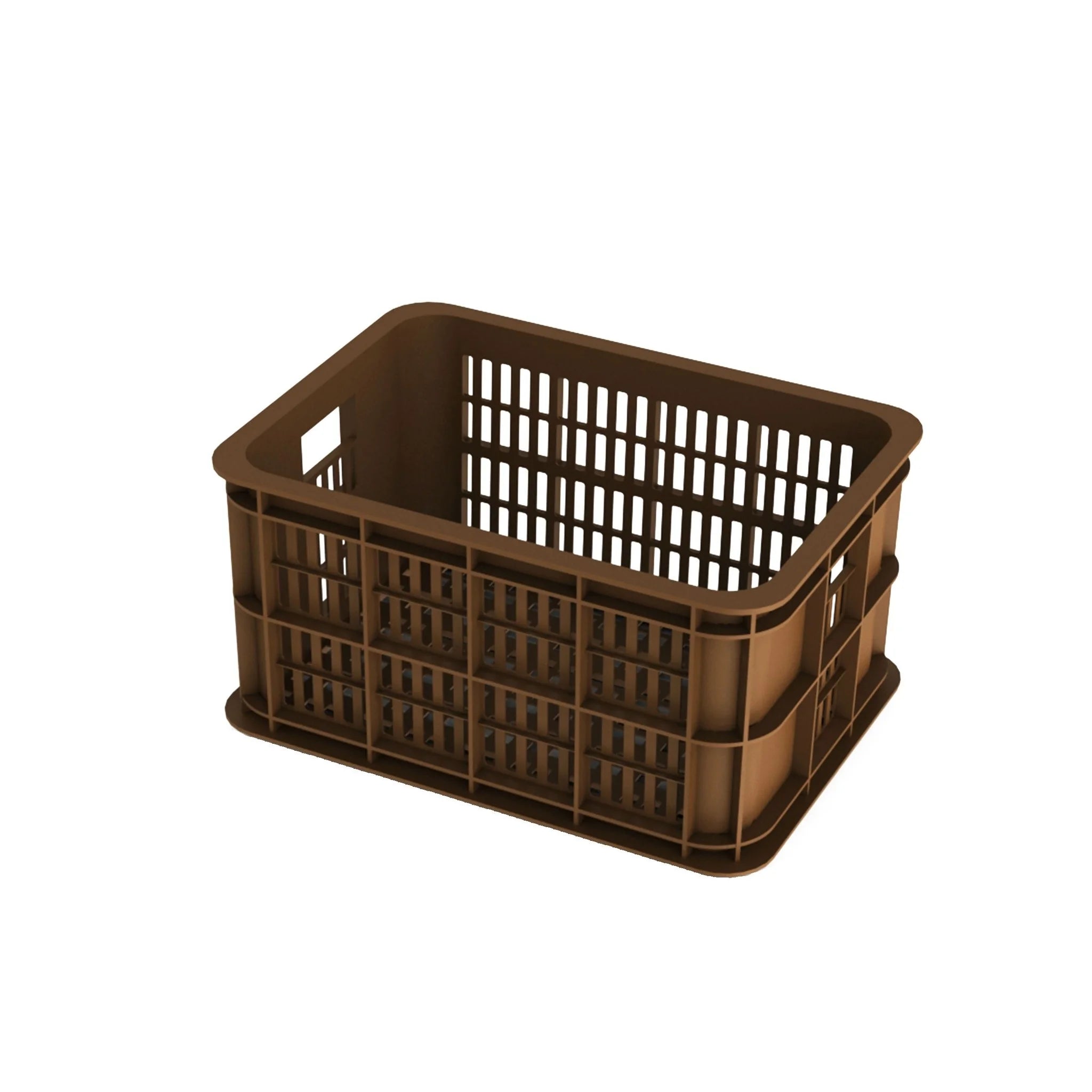 Bicycle crate Basil Crate small 25 liters - saddle brown