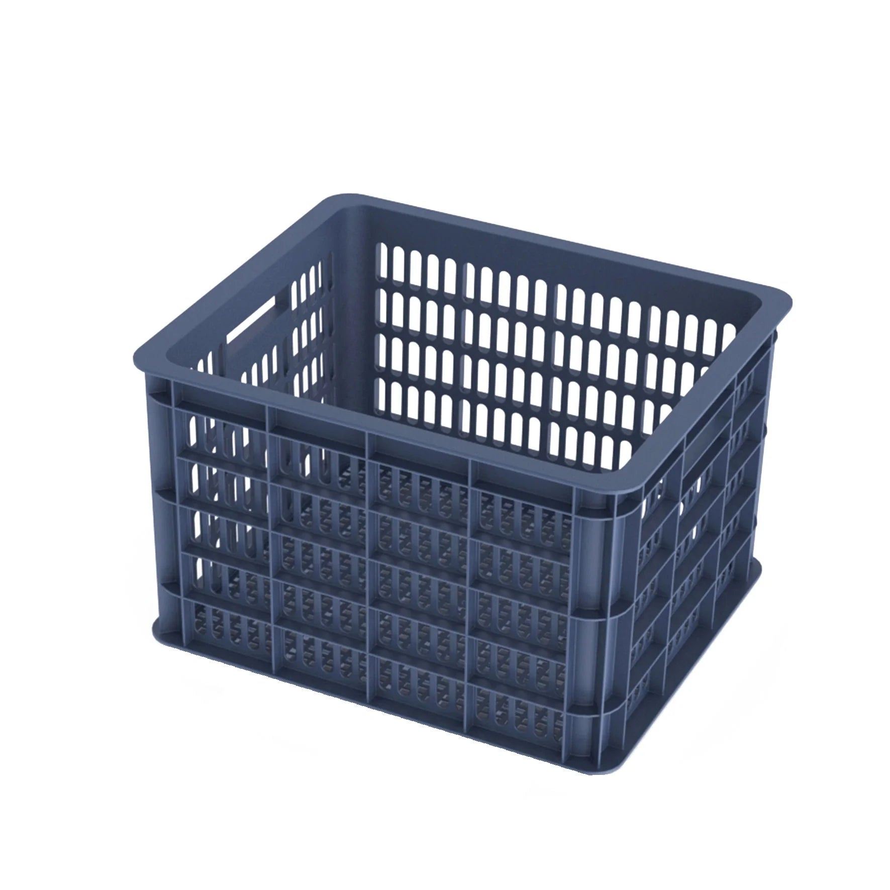 Fietskrat Basil Crate medium 33 liter - Bluestone