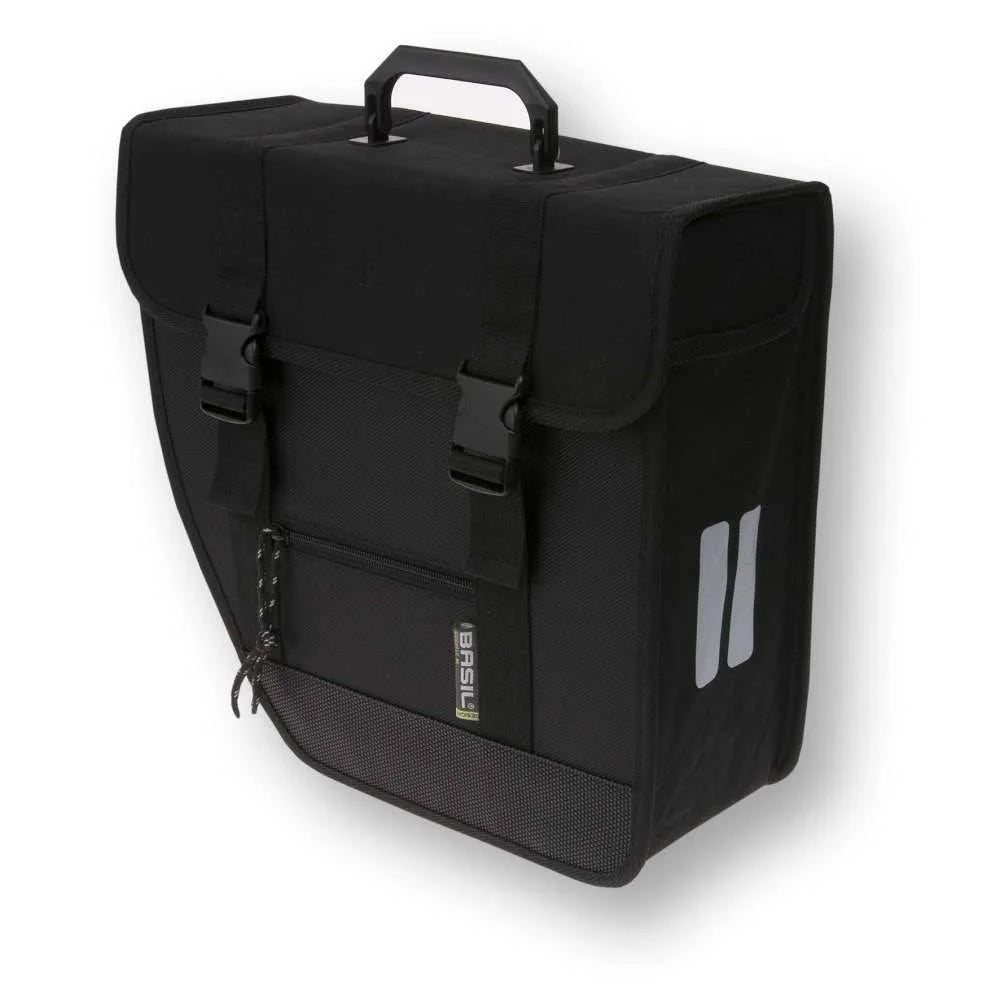 Basil Tour Single Left Bag Black - 17 Liters