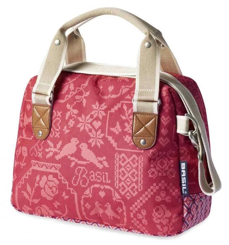 Basil Boheme City Vintage Red Handlebar Bag