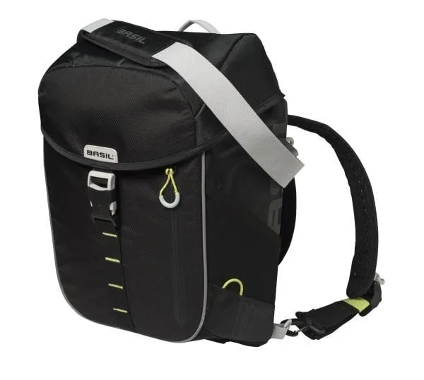 Basil Miles Daypack 17 Liter Bicycle Shoulder Bag - Black/Lime