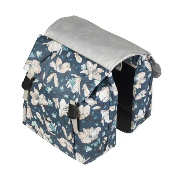 Dubbele fietstas Basil Magnolia 35 liter - Teal Blue