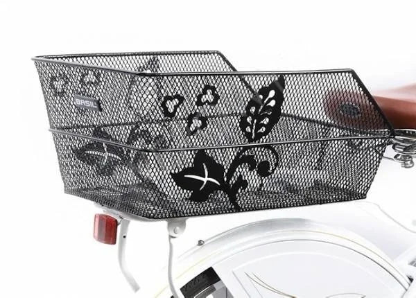 Bicycle basket Cento Flower - black