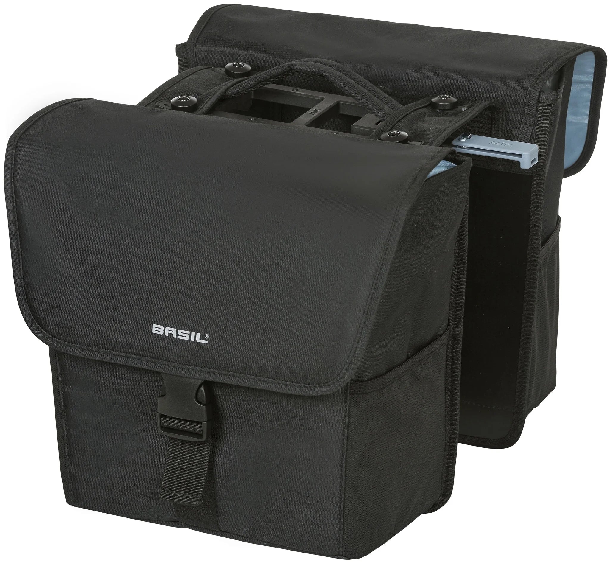 Dubbele fietstas Basil Go Double MIK - 32 liter - solid black