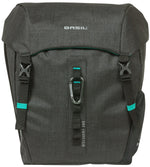 Basil Discovery 365D double pannier - 18 liters - black melee