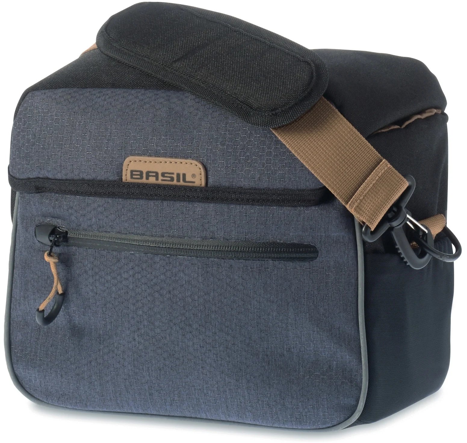 Basil Miles handlebar bag - 6 liters - black slate