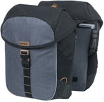 Dubbele fietstas Basil Miles Double Bag MIK 34 liter - zwart/grijs