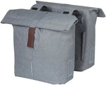 Basil City Double Pannier - 28-32 liters - Grey Melee